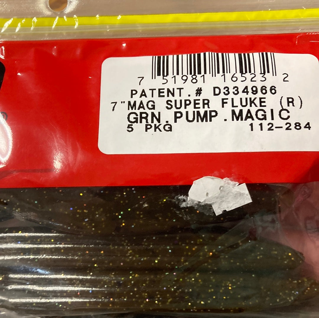Zoom Mag Super Fluke 7" Green Pumpkin Magic
