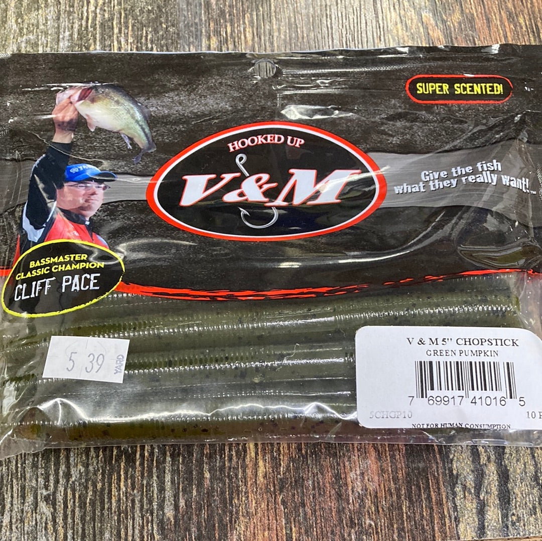 V&M Chopstick 5" Green Pumpkin
