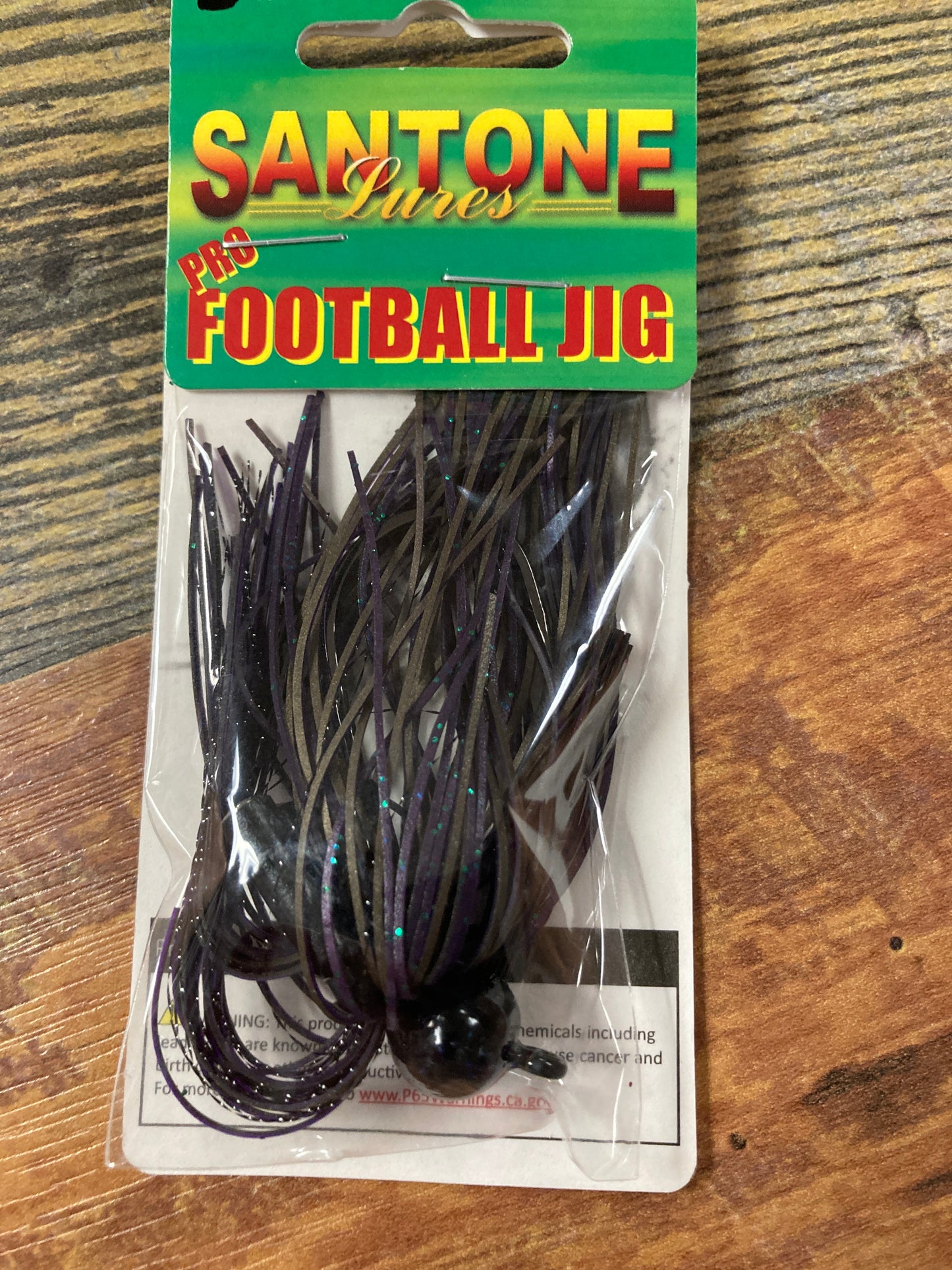 Santone 1/2 oz Football Jigs Plum
