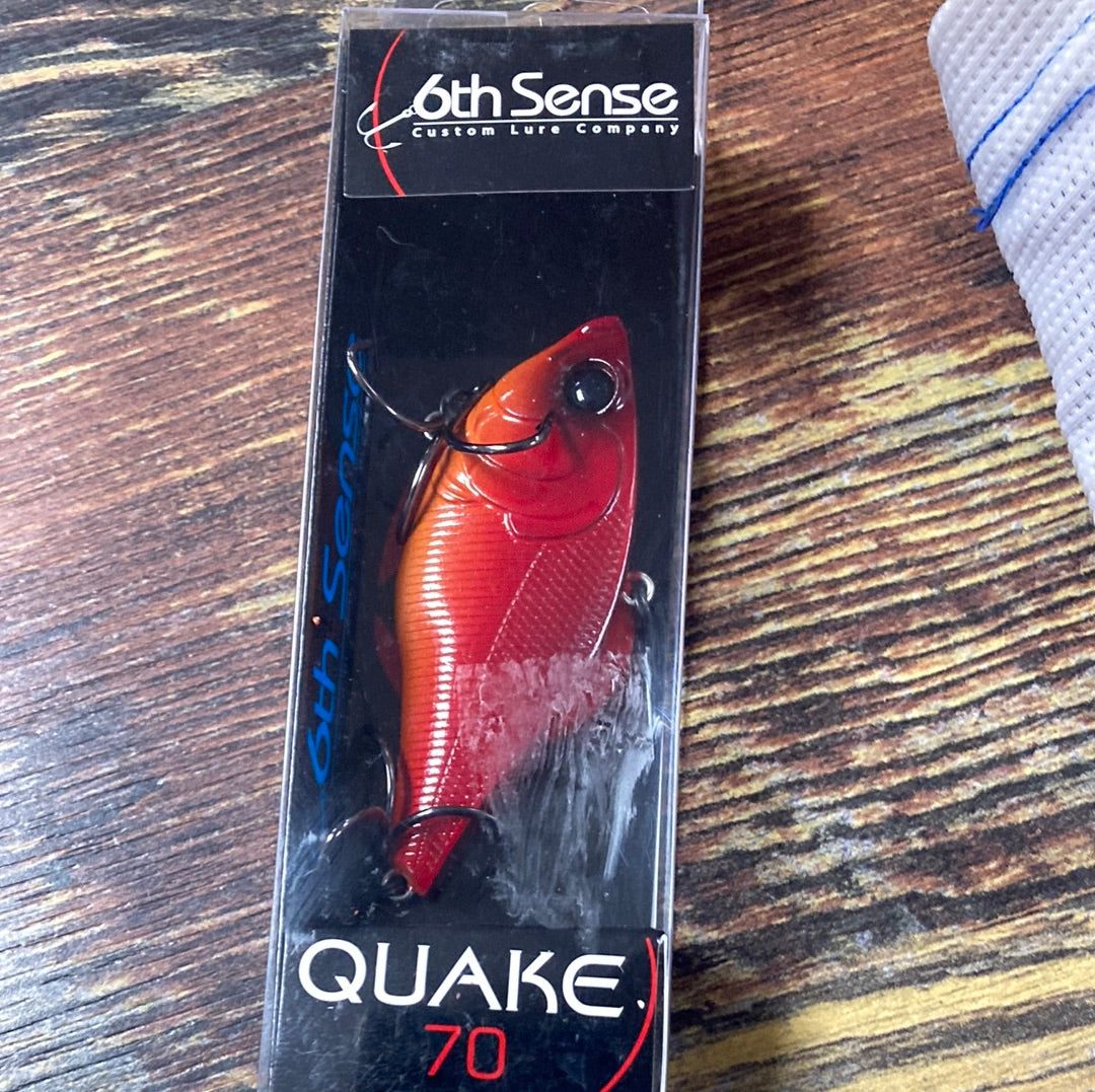 candy apple red fishing pole 6th Sense Quake 70