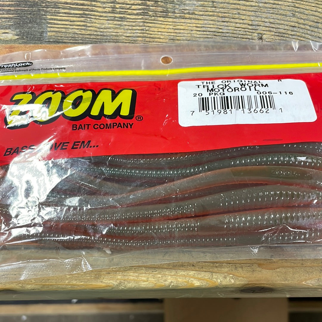 Zoom Trick Worm - Motor Oil