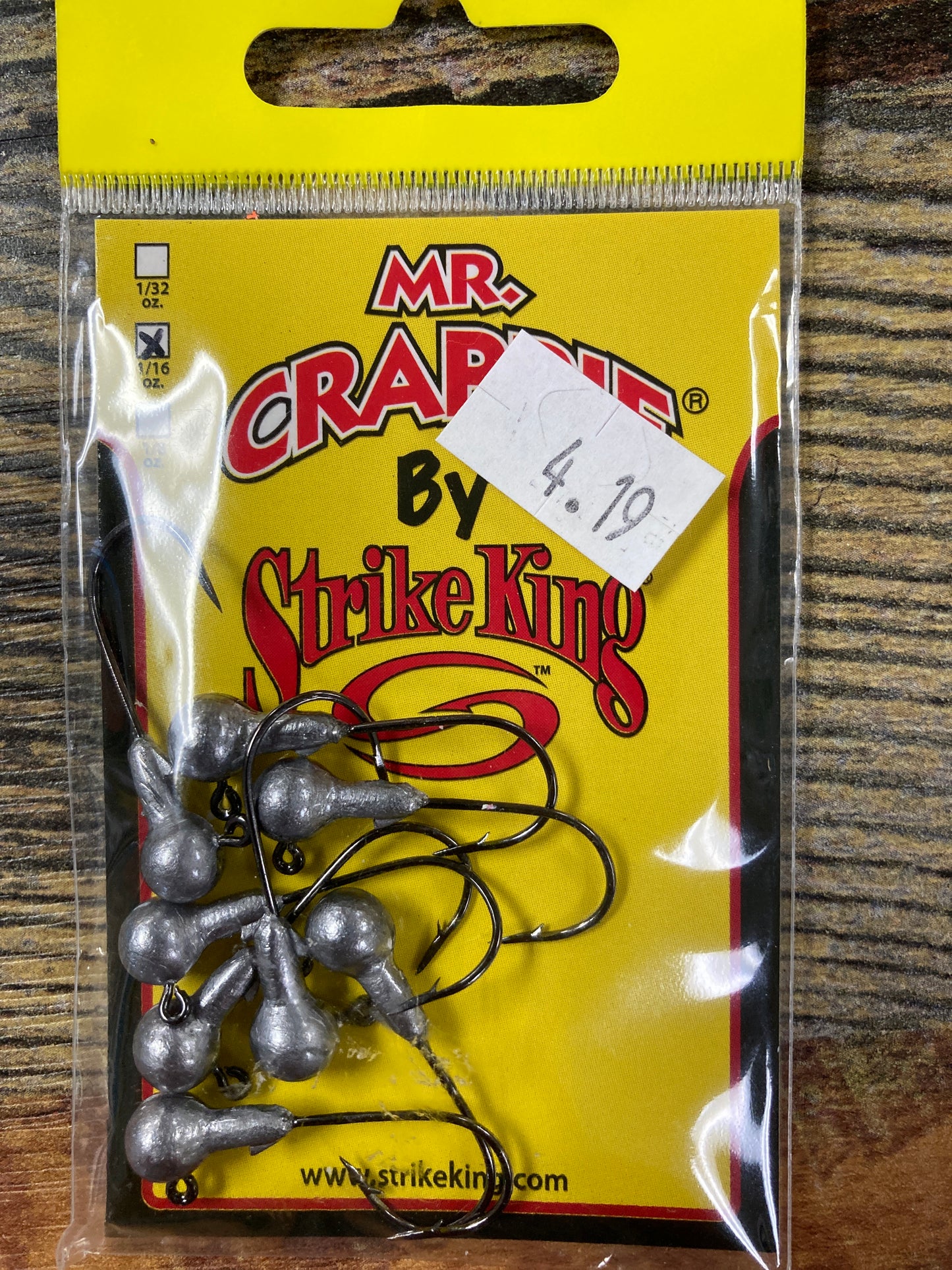 Mr Crappie Jig Head 1/16 oz. Unpainted