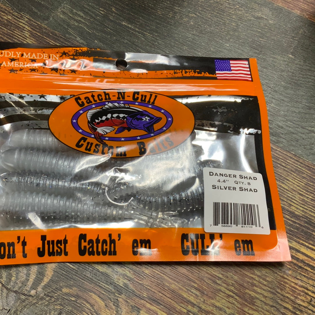 Catch-N-Cull Danger Shad 4.4" Silver Shad