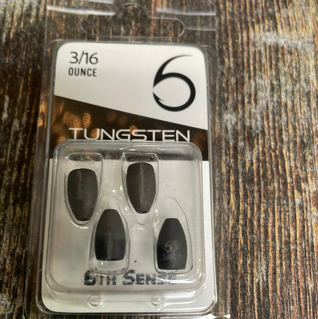 6th Sense Tungsten Flipping Weights 3/16 oz.