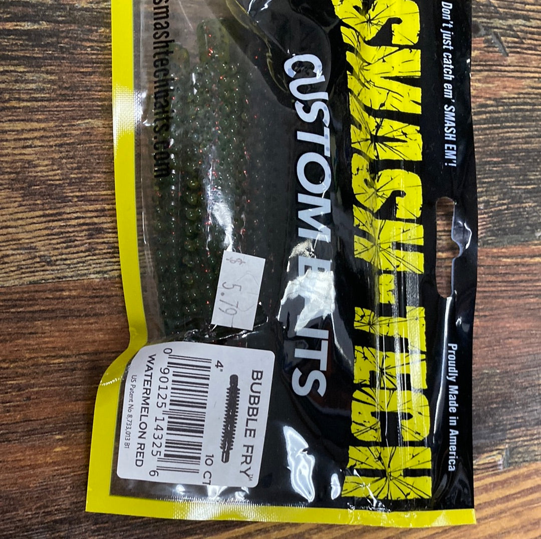 Smash Tech Bubble Fry 4" Watermelon Red