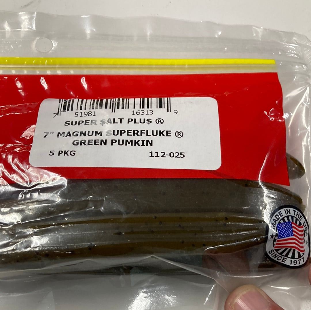 Zoom Mag Super Fluke 7" Green Pumpkin