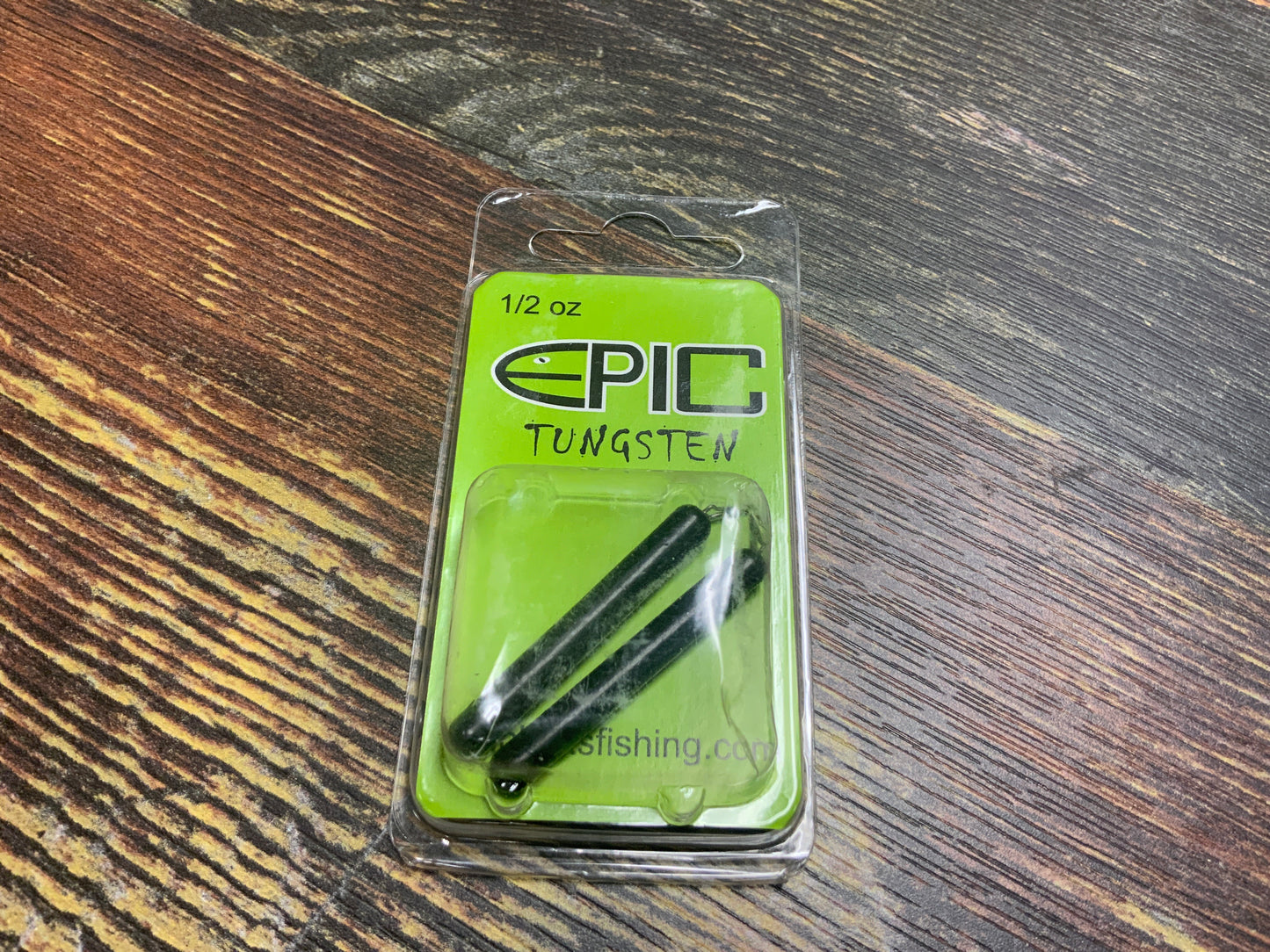 Epic Tungsten Skinny Drop Shot Weight 1/2 oz. Black