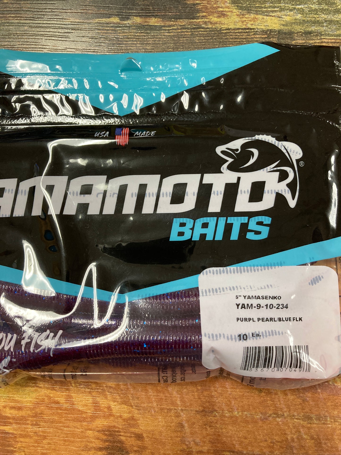 Yamamoto Senko 5" Purple Pearl/Sm Blue Flk