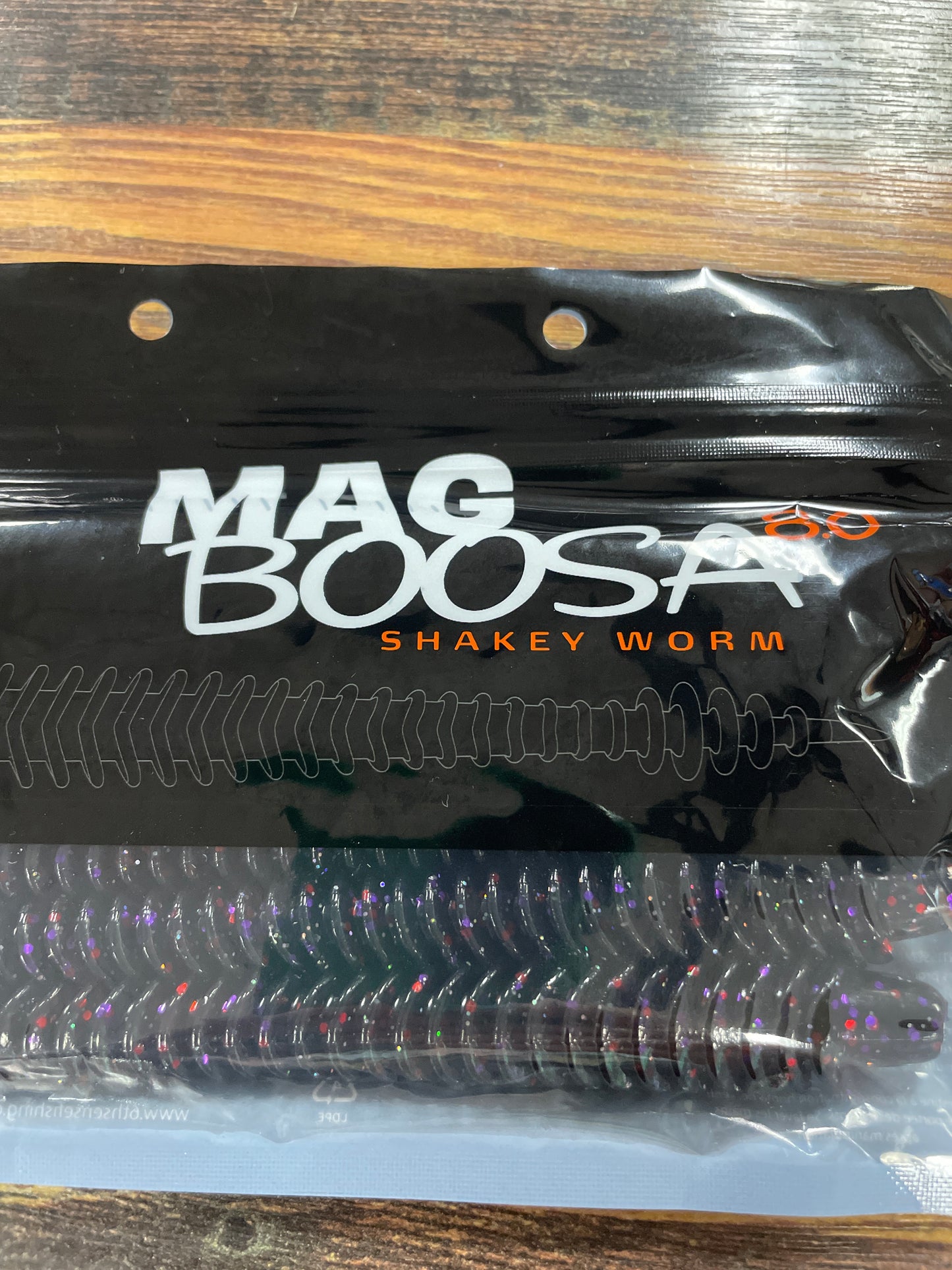 6th Sense Mag Boosa 8.0 Shakey Worm - Cosmic Black