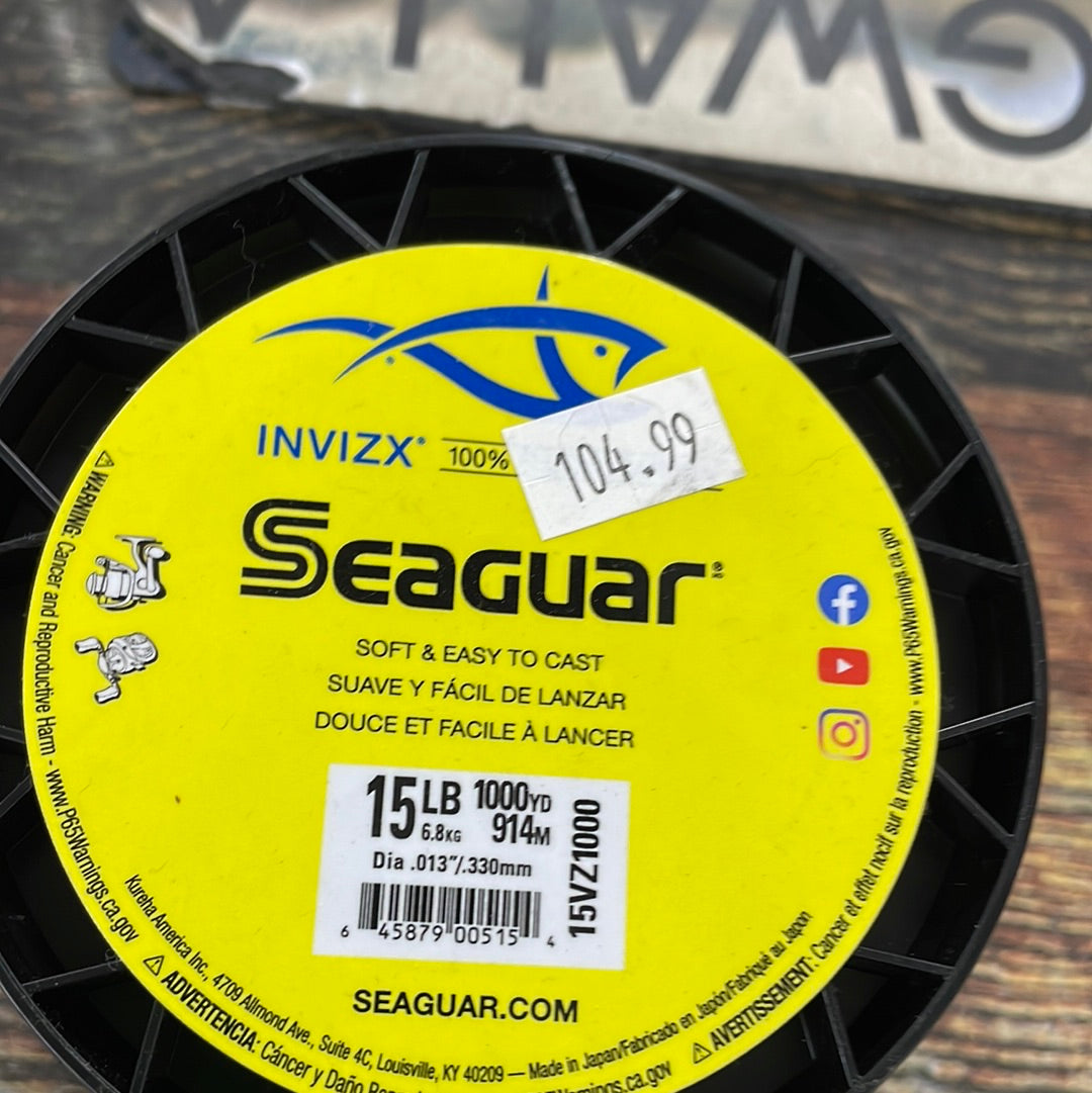Seaguar Invizx Fluoro 15lb. 1000 yds
