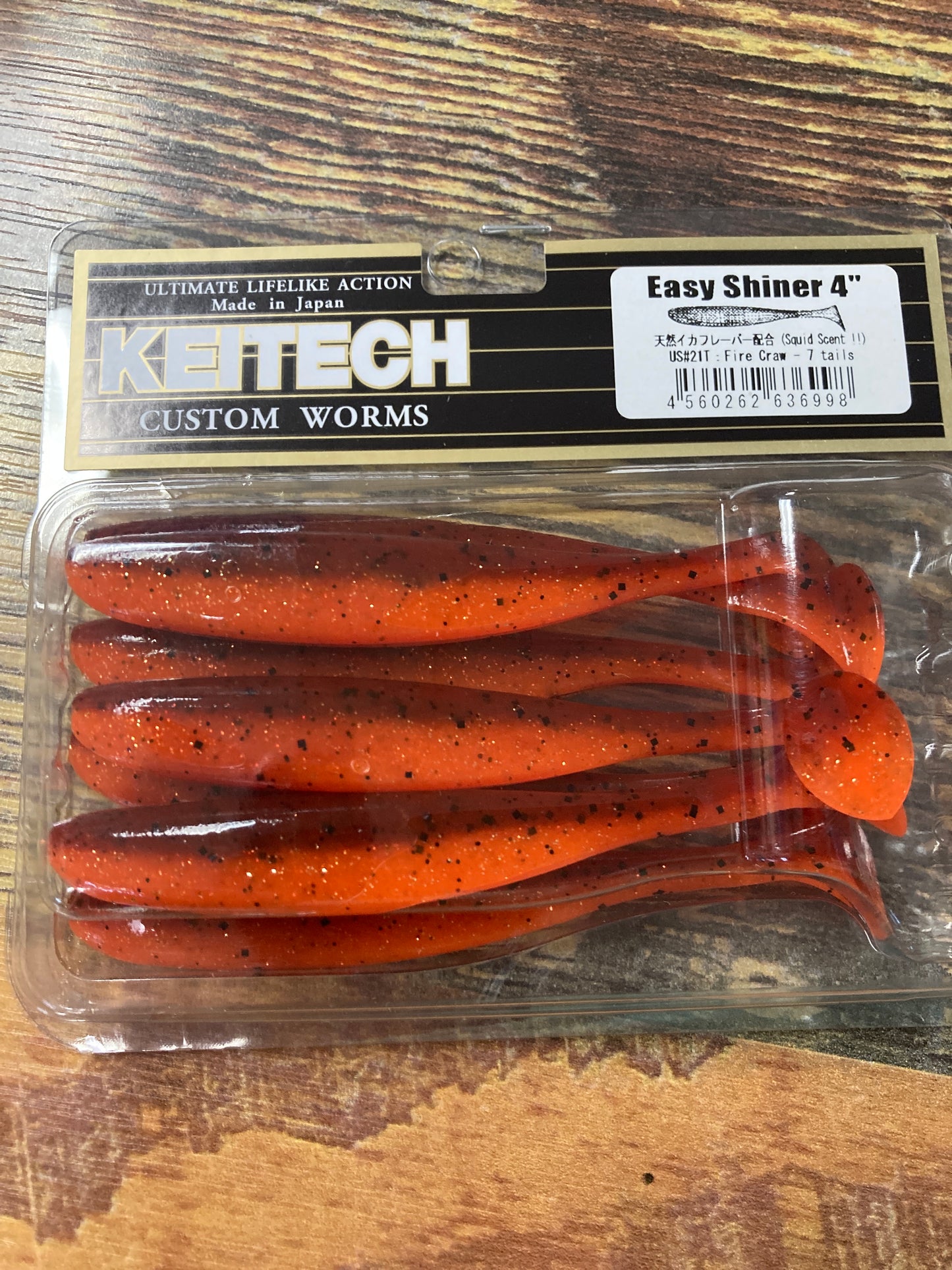 Keitech Easy Shiner 4" Fire Craw