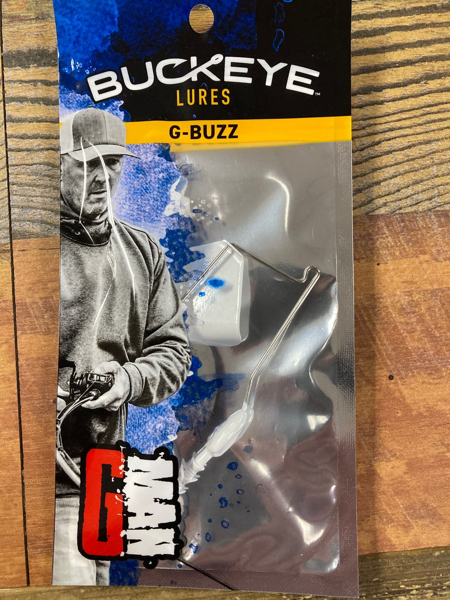 Buckeye G Buzz 3/8 oz. White w/White Blade