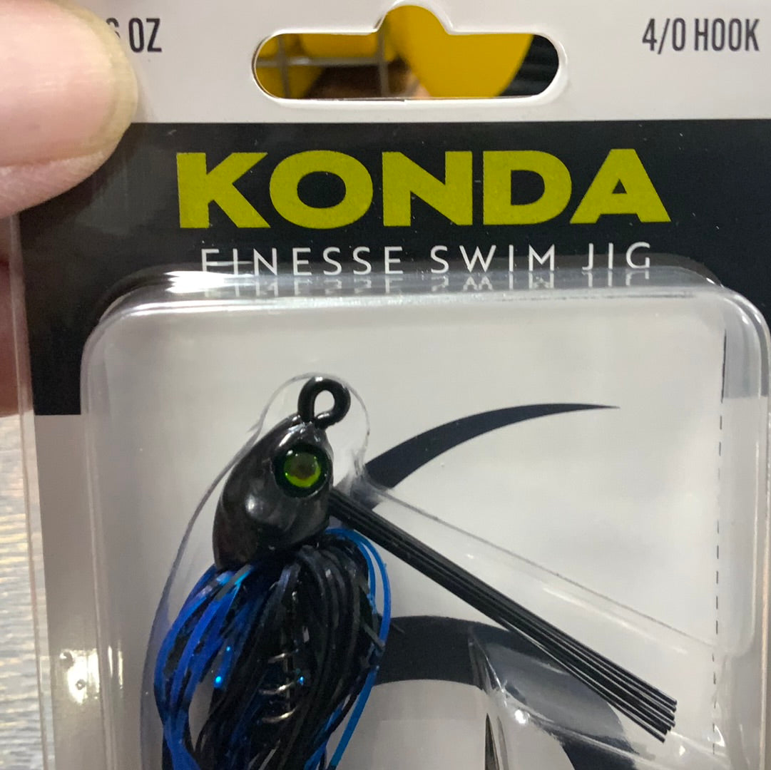 KONDA Finesse Swim Jig 5/16 oz. 4/0 Black Blue