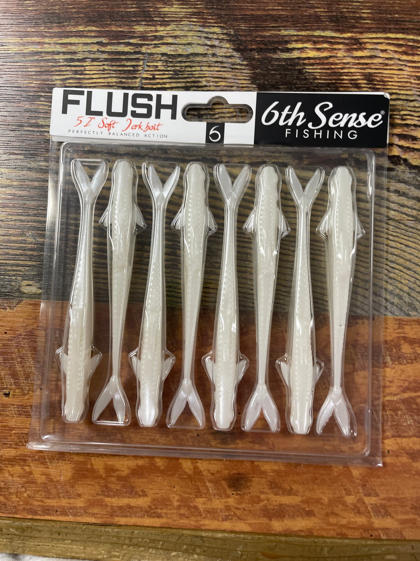 6th Sense Flush Jerkbait 5.2” Shad Pearl