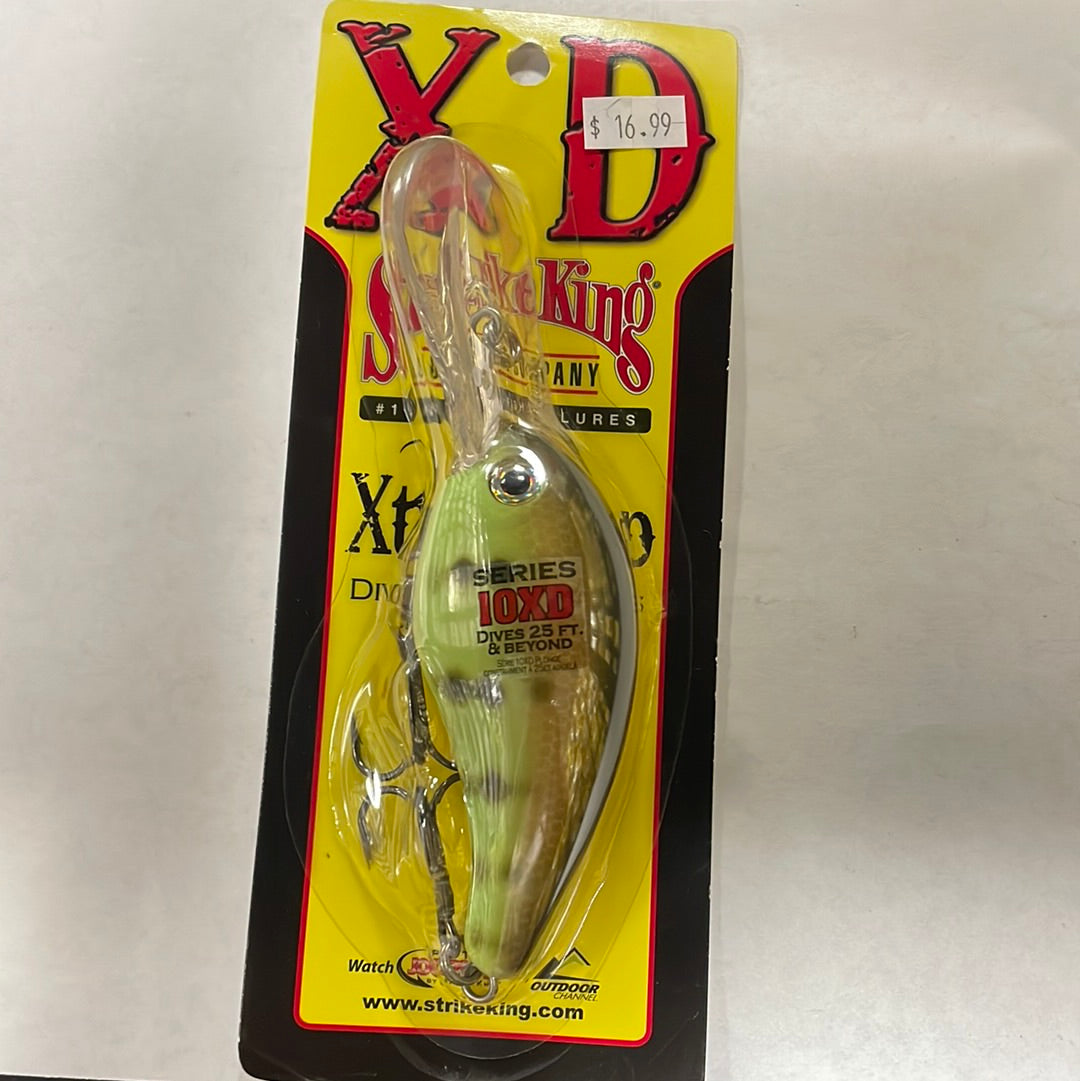 Strike King 10XD Dives 25’ & Beyond Chartreuse Perch