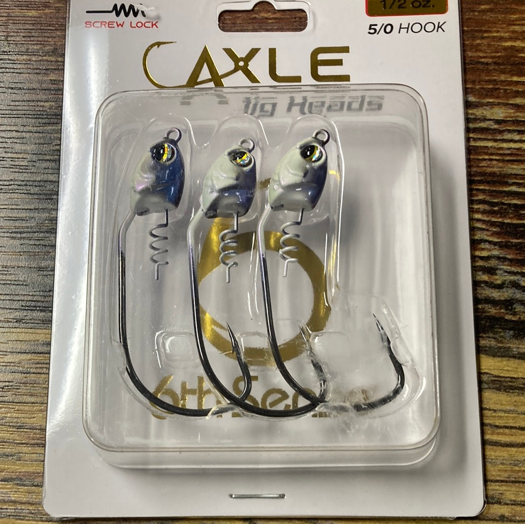 6th Sense Axle Jig Heads 1/2 oz. 5/0 Baby Shad