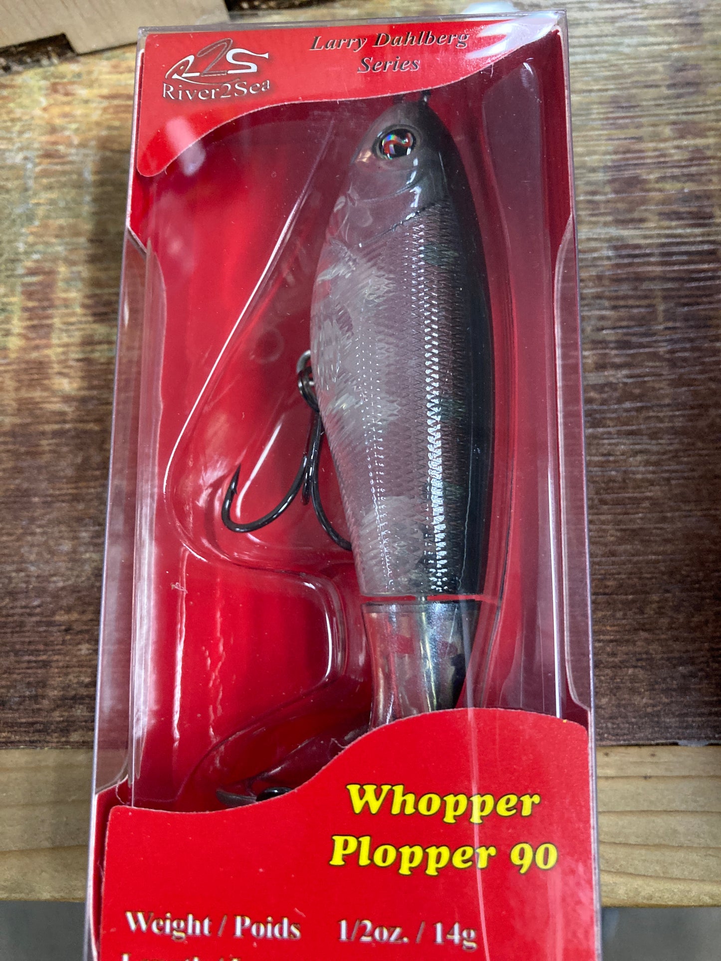 Whopper Plopper 90 - 1/2 oz. 3.5" Phantom Shad