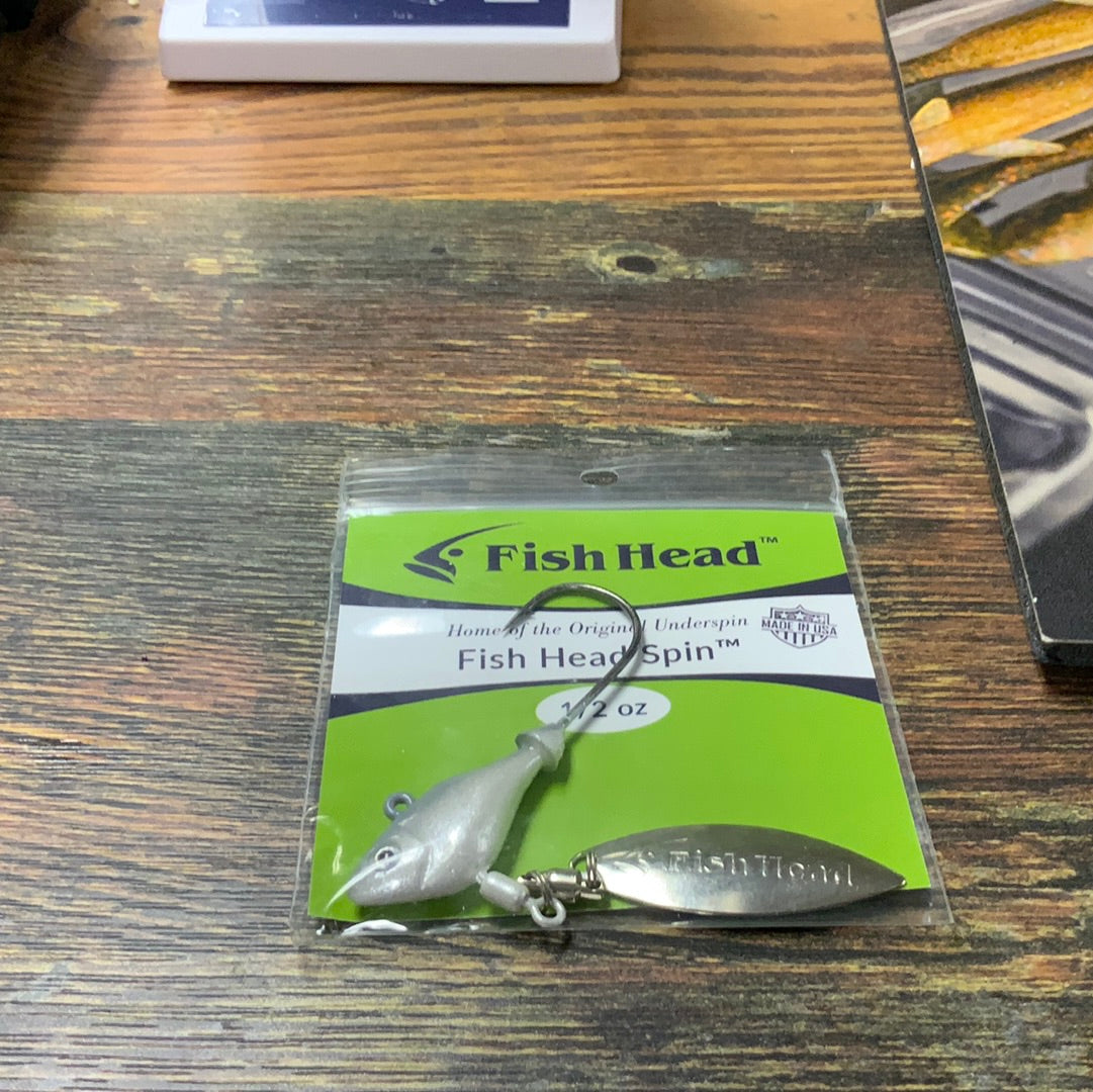 fish head spin lure Fish Head Spin 1/2 oz Albino