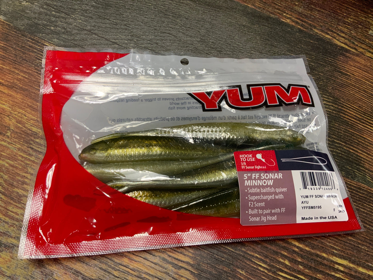 Yum FF Sonar Minnow 5" Ayu