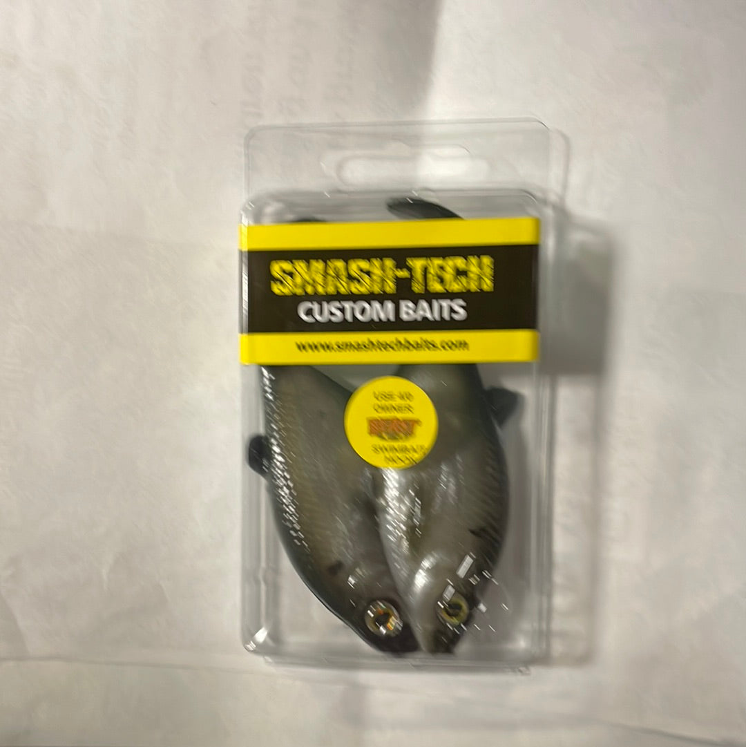 Smash Tech Swimbait 4” Green Gizzard