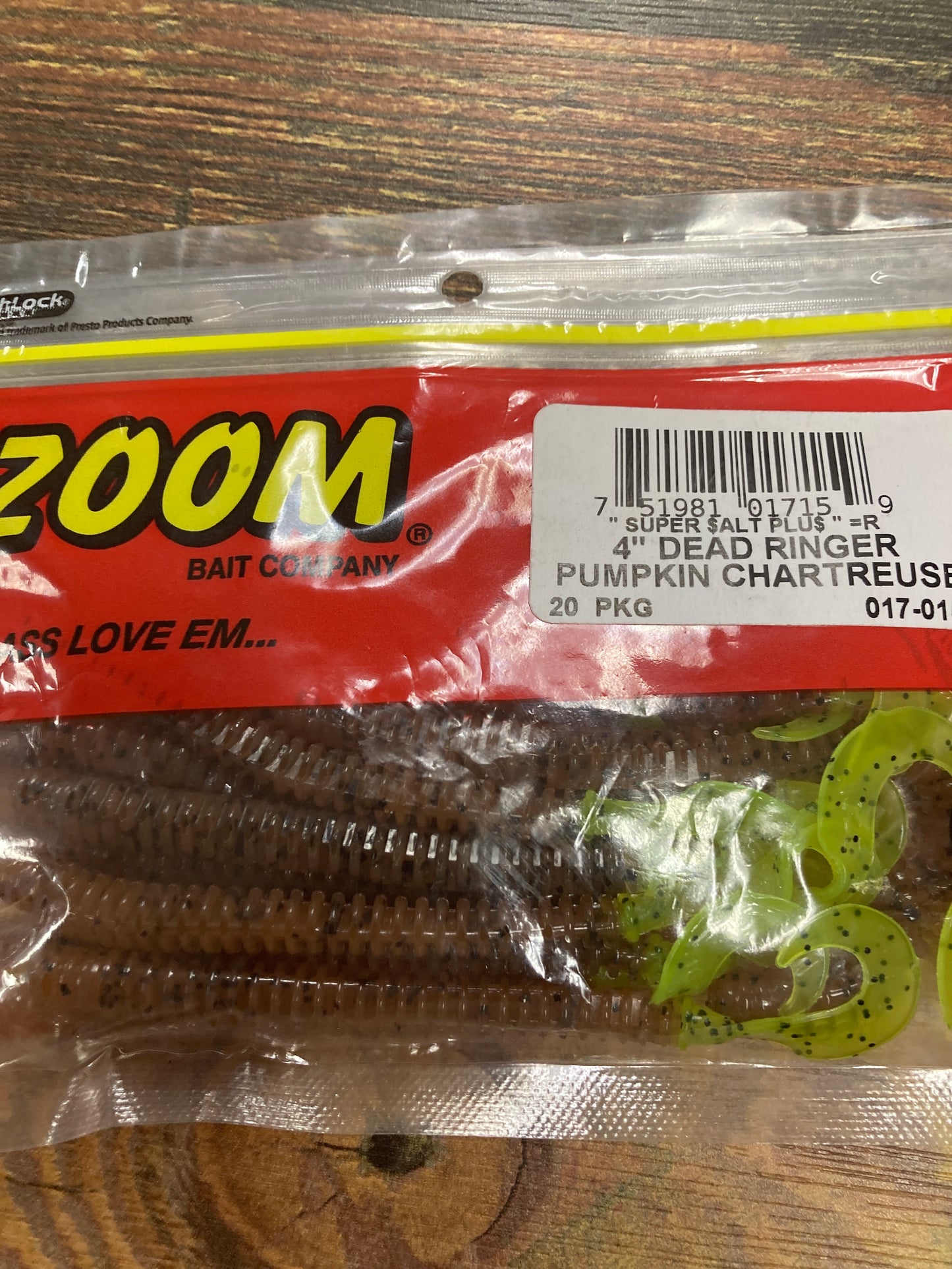 Zoom 4” Dead Ringer - Pumpkin Chart