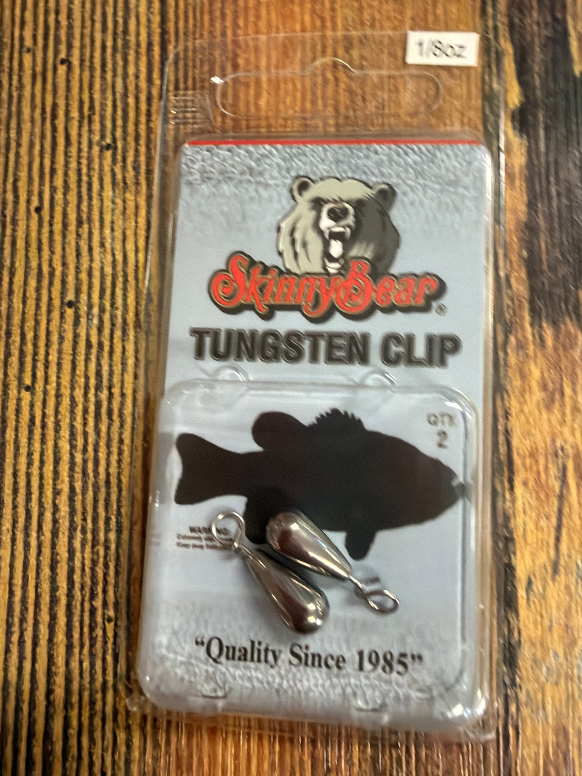 Skinny Bear 1/8oz Tungsten Clip