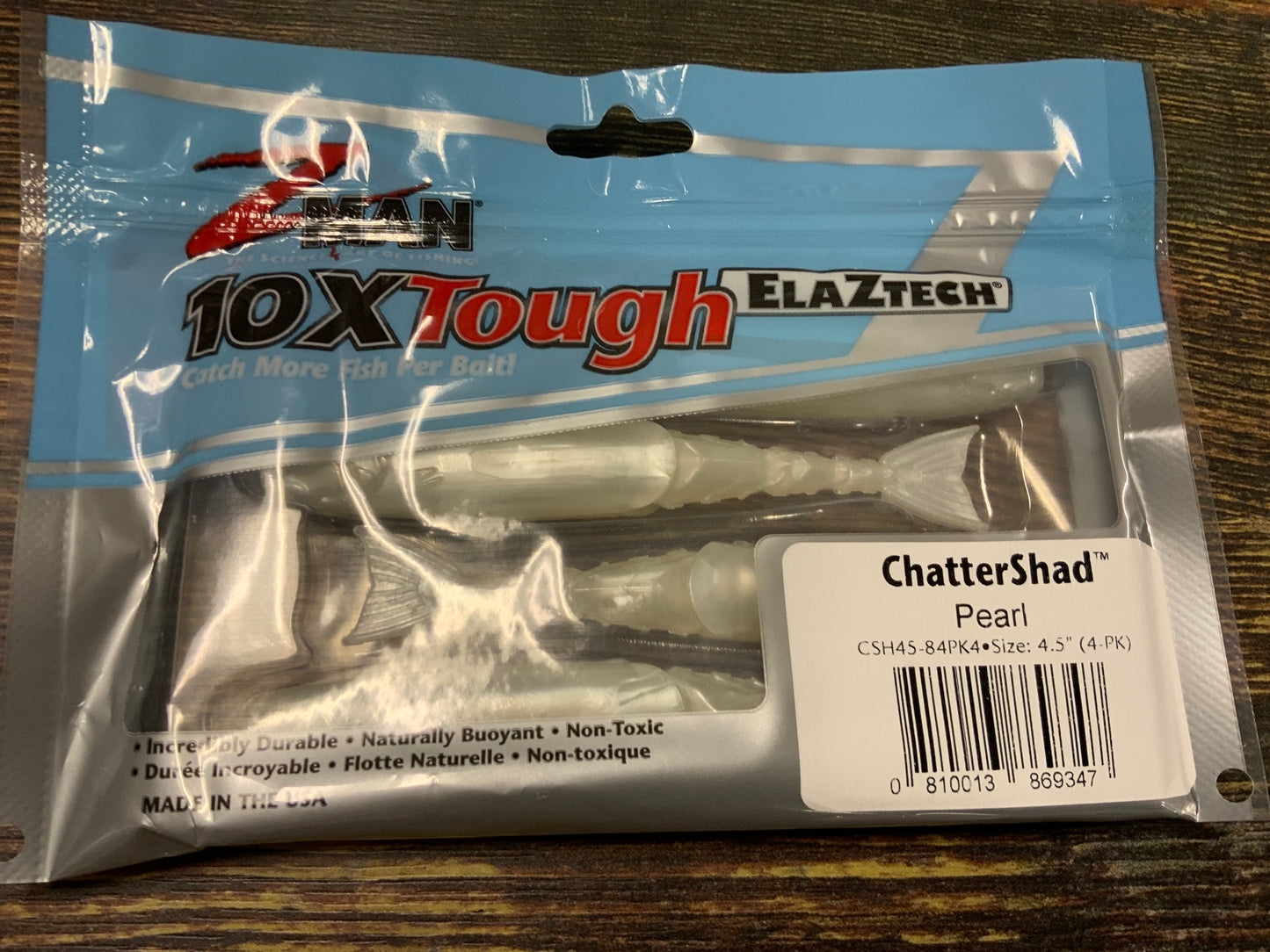 Z Man Chatterbait Chattershad 4.5" Pearl