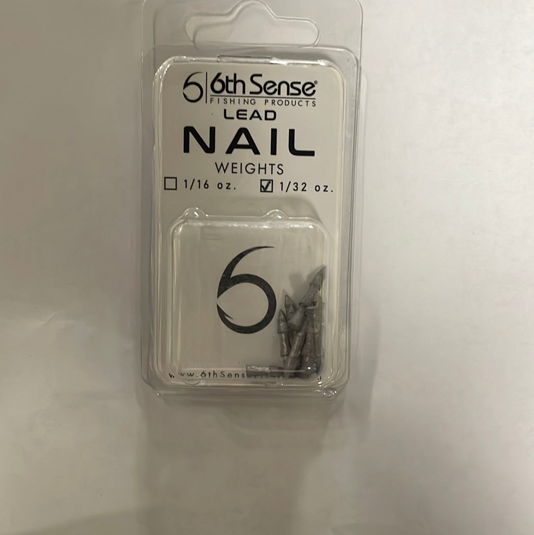 6th Sense Nail Weights 1/32 oz. Raw