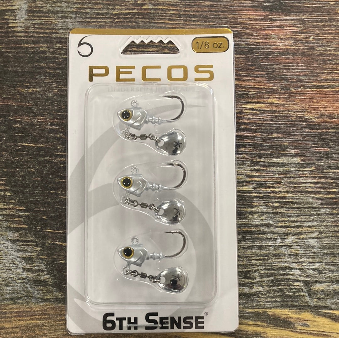 6th sense Pecos jig heads 1/8oz Silver Minnow – Lake Fork Resort