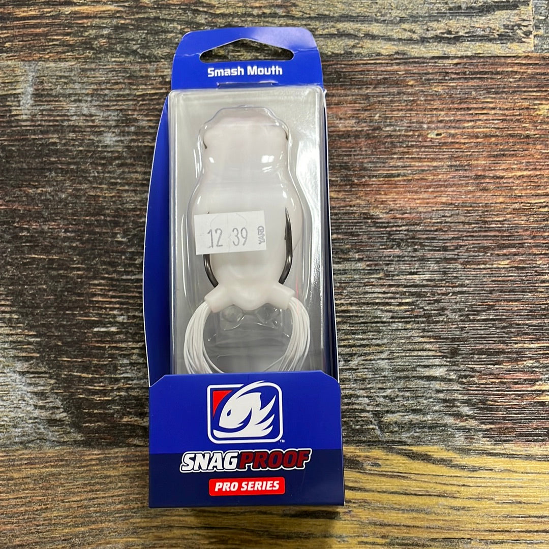 Smash Mouth Snagproof Frog 5/8 oz. Alabaster