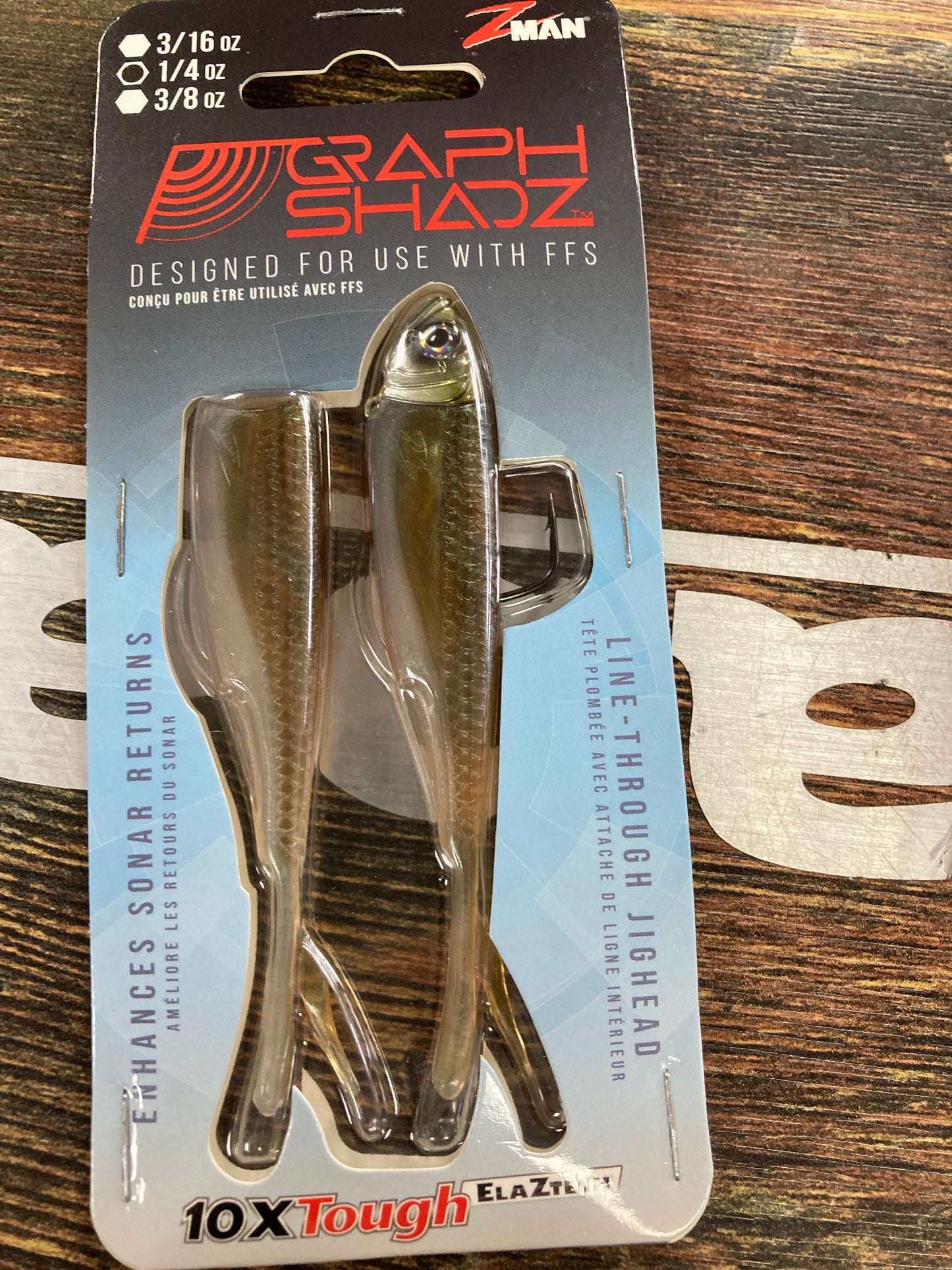 Z Man Graph Shad 1/4 oz. 3.8" AYU