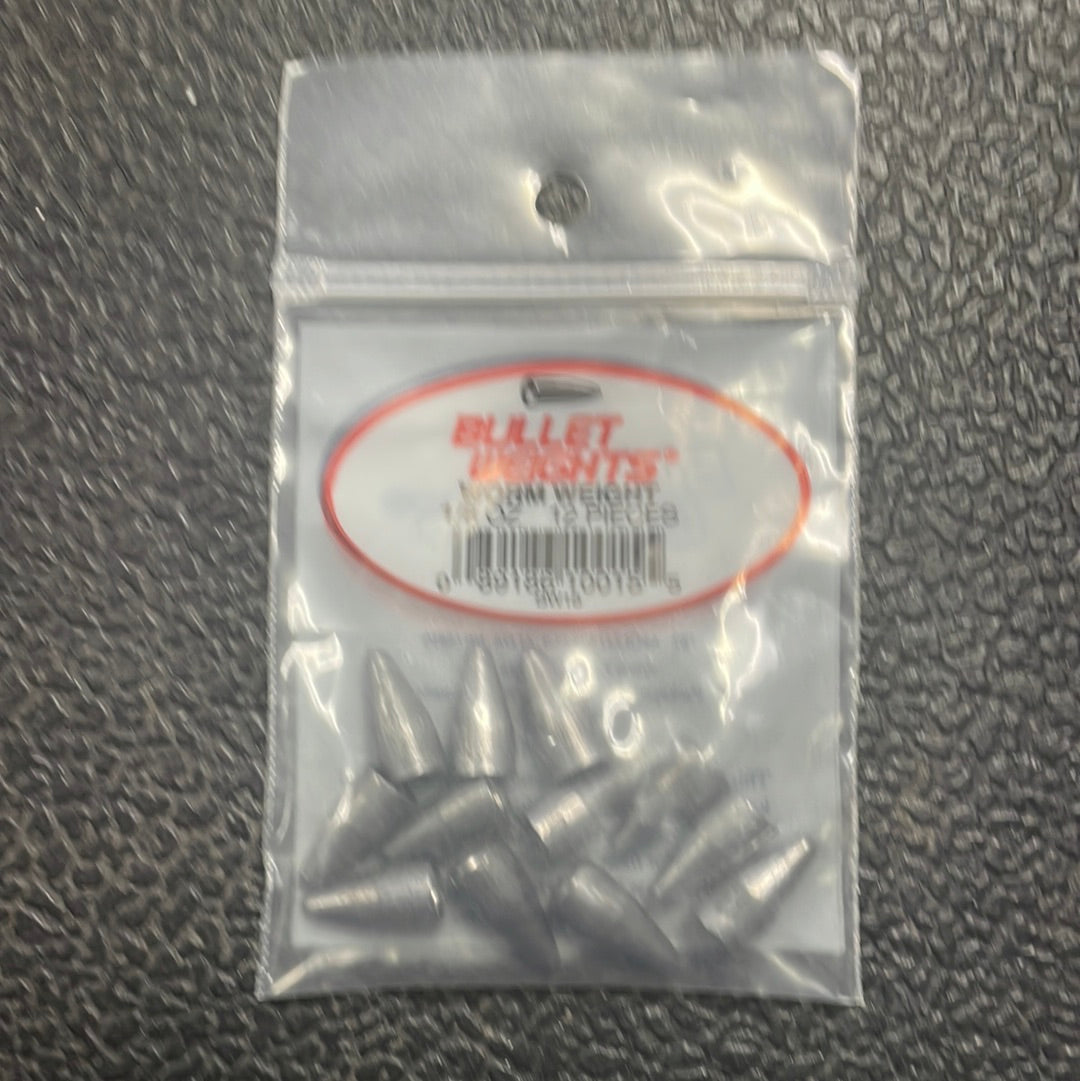 Bullet Weight Worm Weight 1/8 oz 12 Pieces