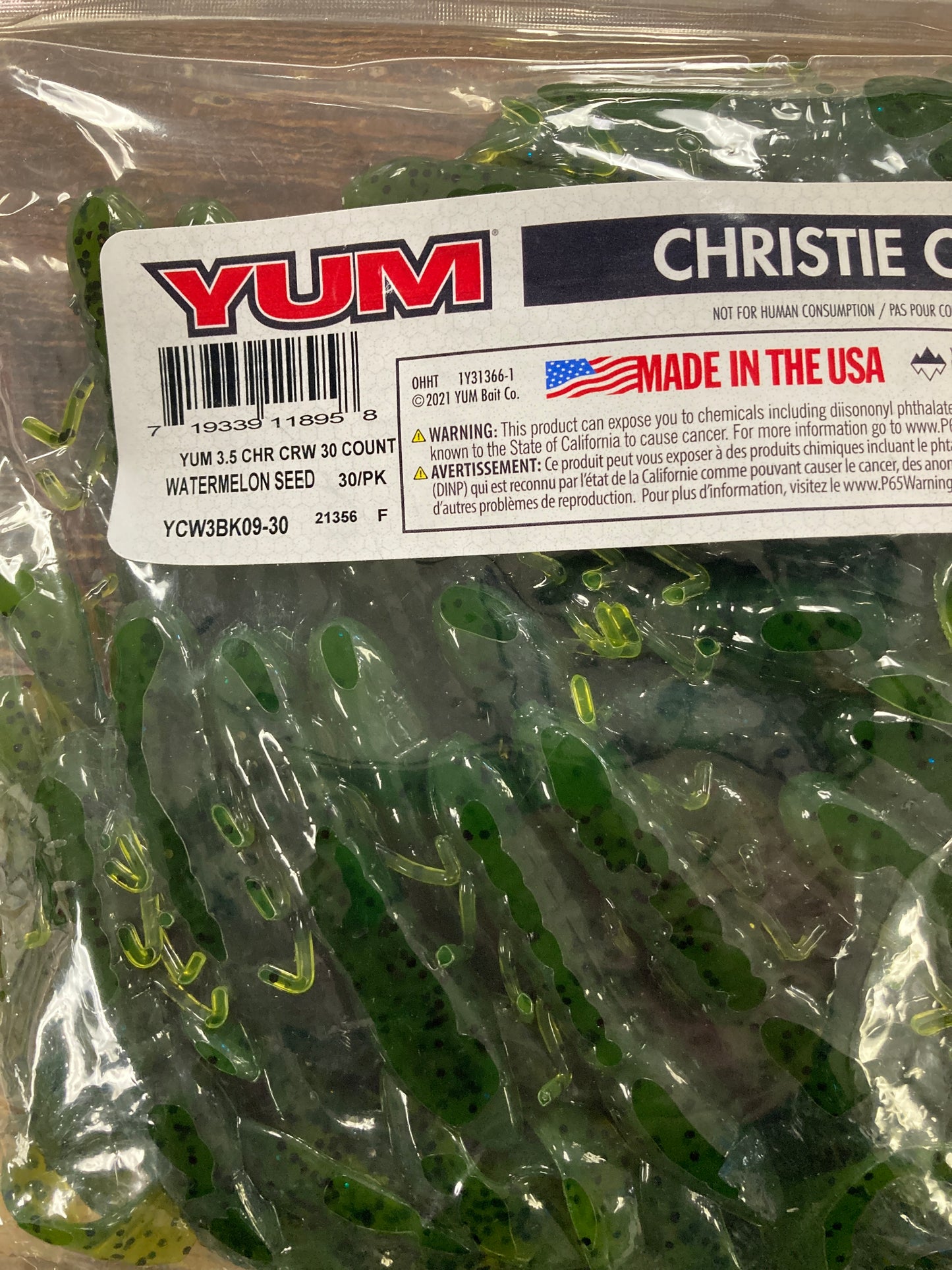 Yum Christie Craw 3.5 Watermelon Seed