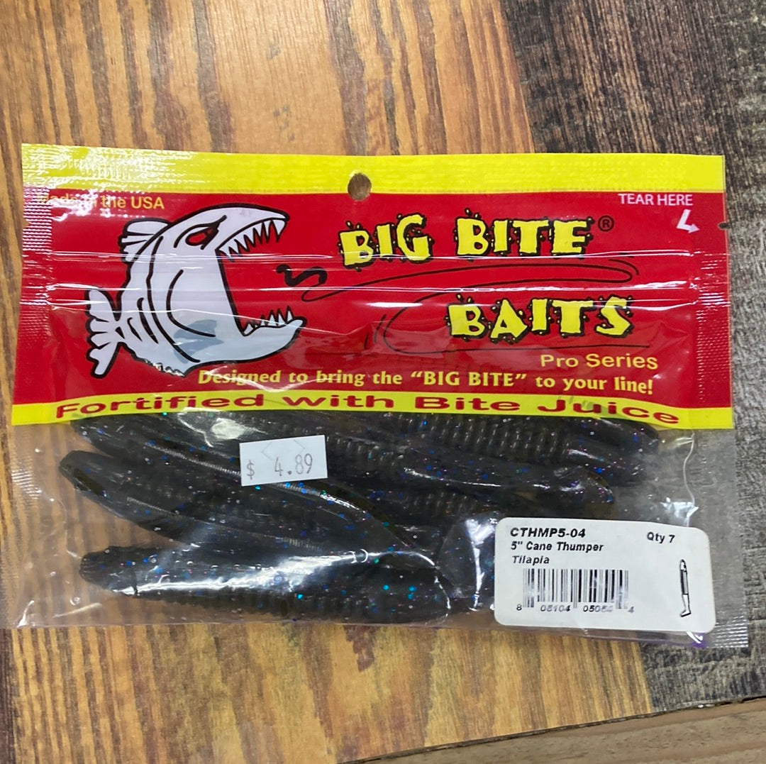 Big Bite Baits 5” Cane Thumper Tilapia