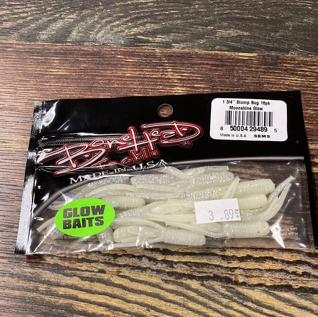 Bone Head Glow Stump Bug 1-3/4" Moonshine Glow