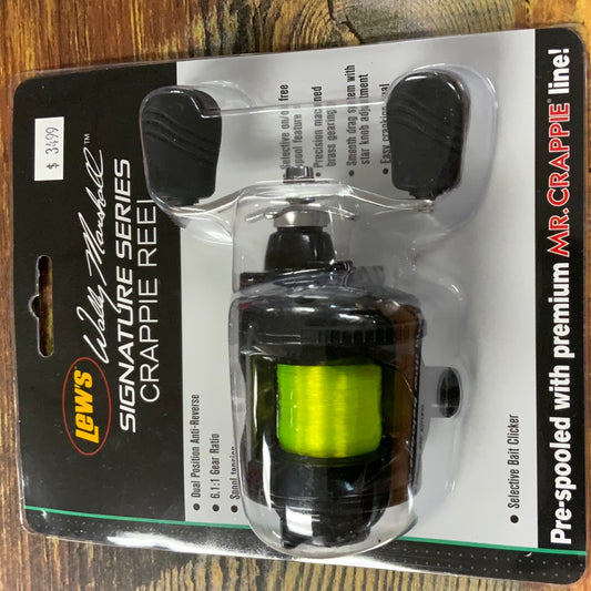 Lew’s Wally Marshall Crappie Reel