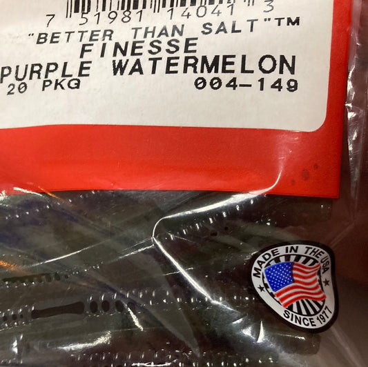Zoom finesse worm purple watermelon