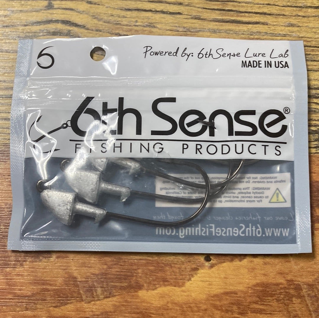 6th Sense Core X Jig Heads 1/4 oz. 5/0 Lead