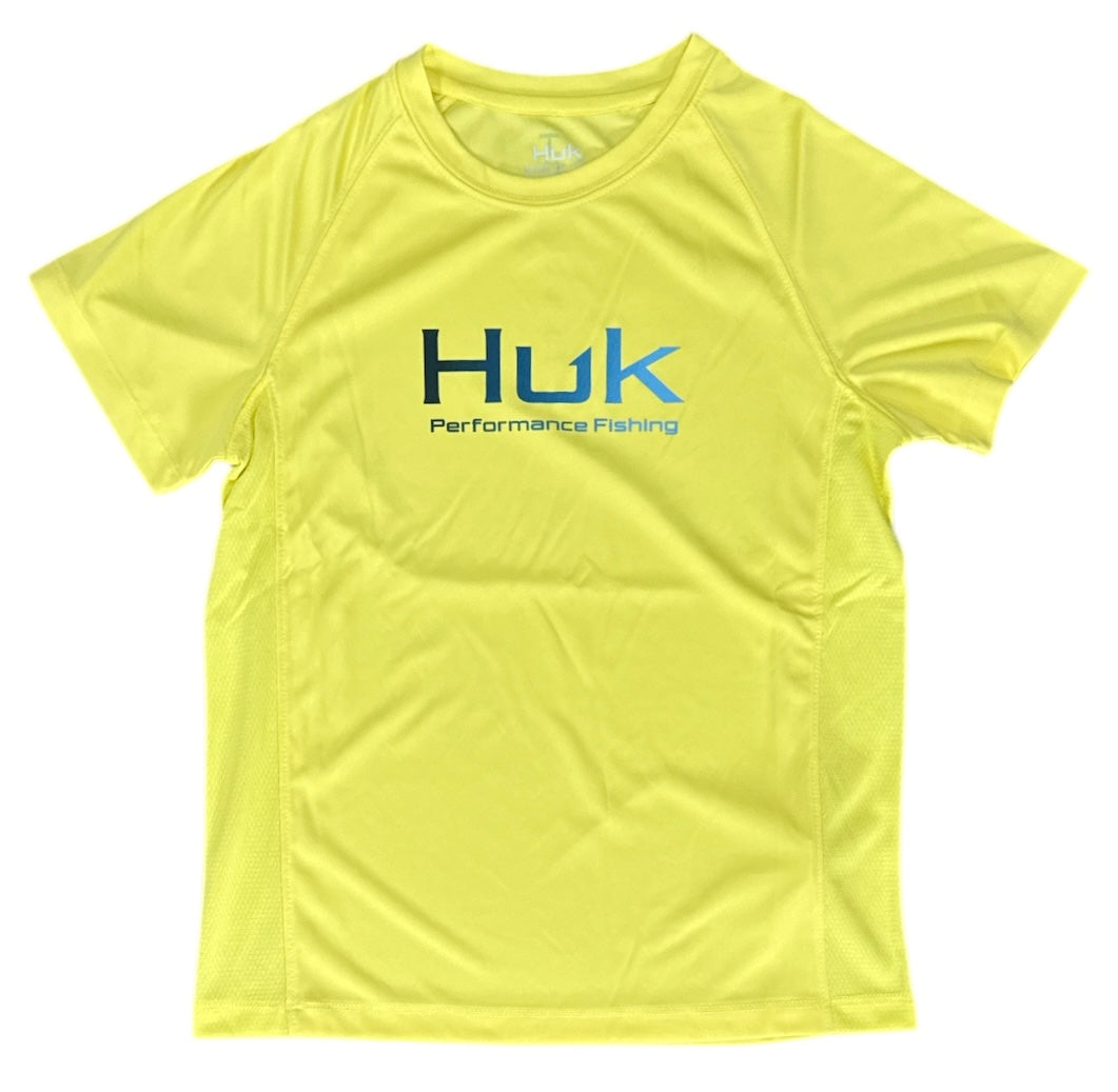 HUK Pursuit SS Crew Solid Yellow YS