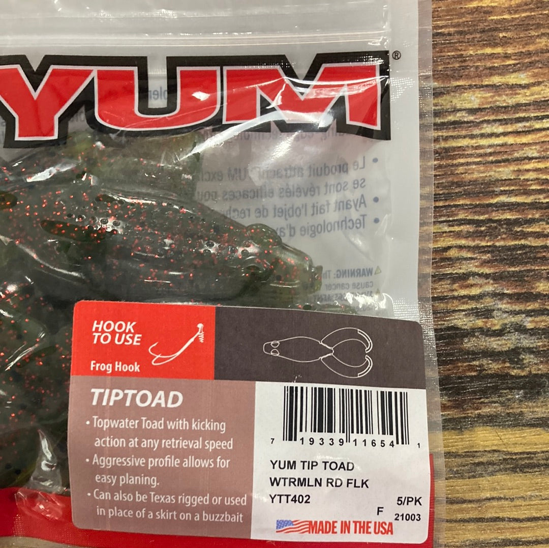 Yum Tip Toad - Watermelon Red Flake