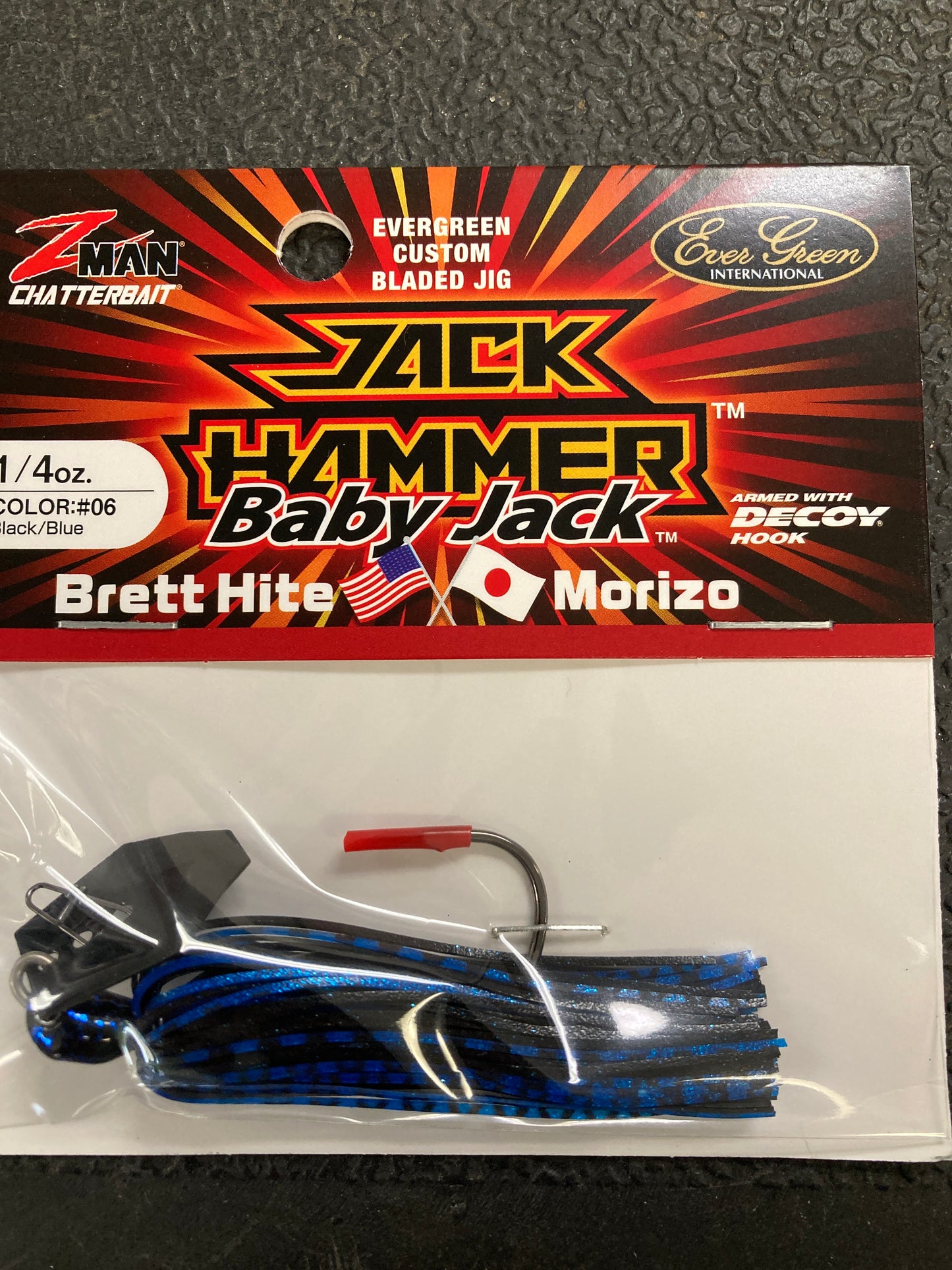 Z Man Jack Hammer Baby Jack 1/4 oz. Black/Blue