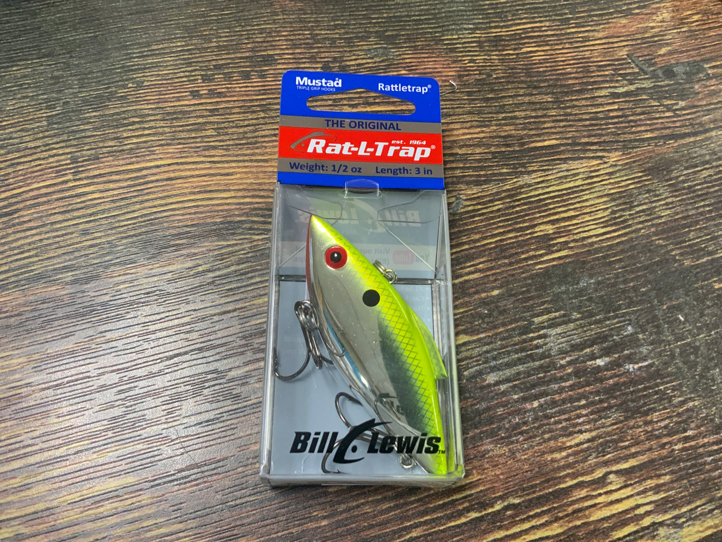 Bill Lewis Rat L Trap 1/2 oz. Chartreuse Flash