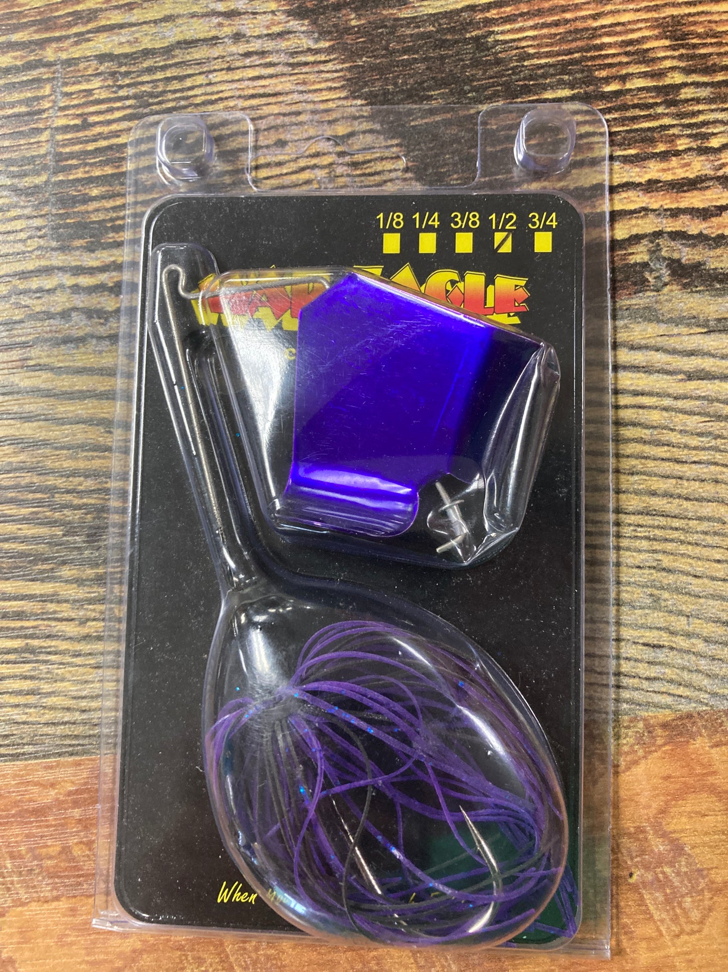 War Eagle Buzz Bait 1/2 oz. Black Purple