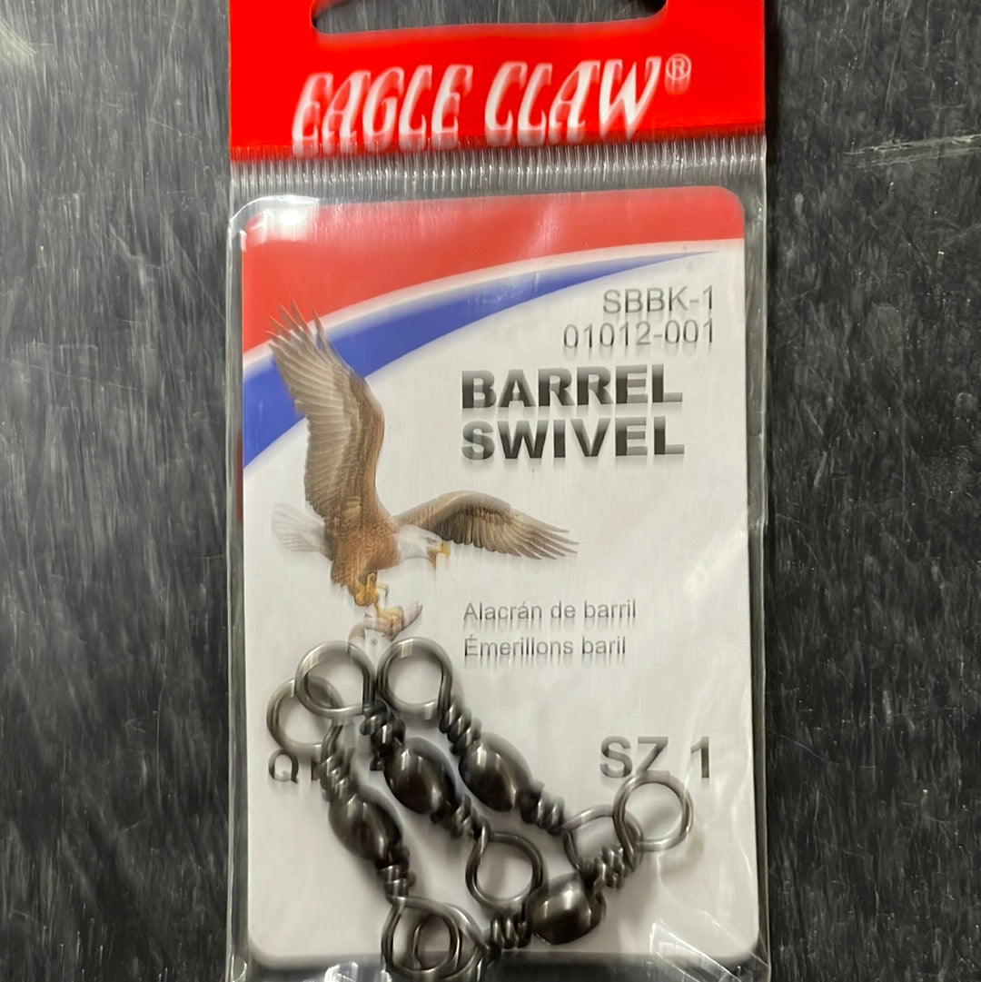 Eagle Claw Barrel Swivel Sz 1