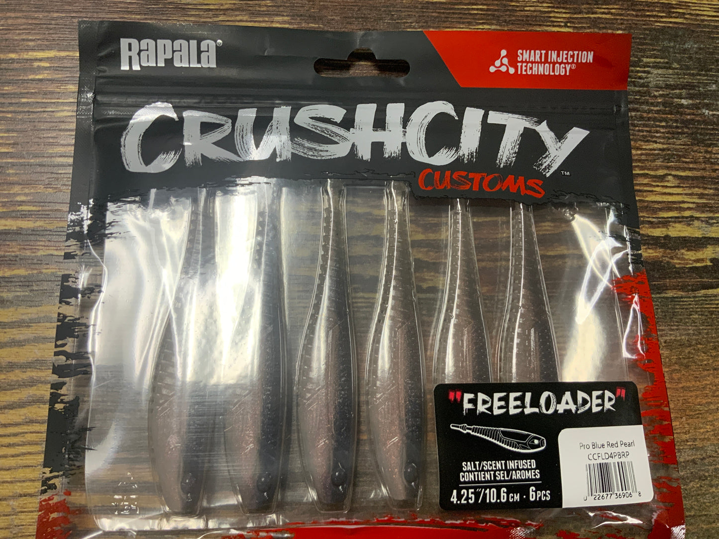 Rapala Cruchcity Freeloader 4.25" Pro Blue Pearl Red
