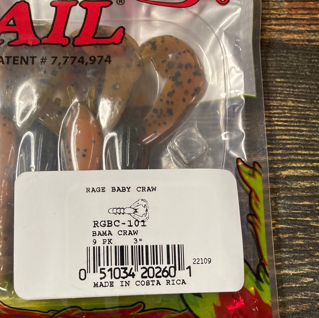 Strike King Rage Craw Rage Baby craw 3" Bama Craw