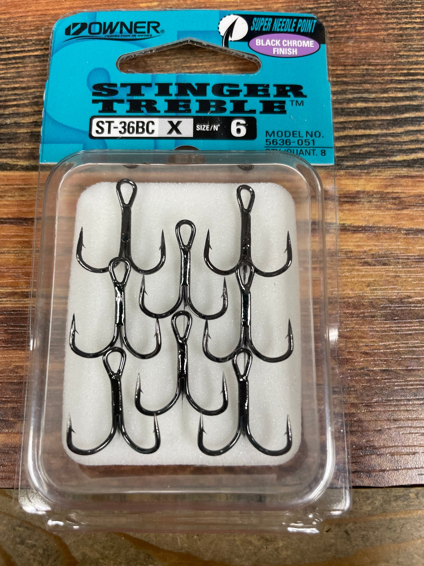 Owner Stinger Treble Hooks Size 6
