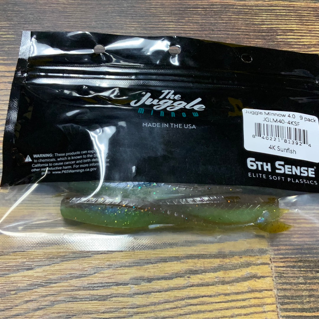 6th Sense Juggle Minnow 4" 4K Sunfish