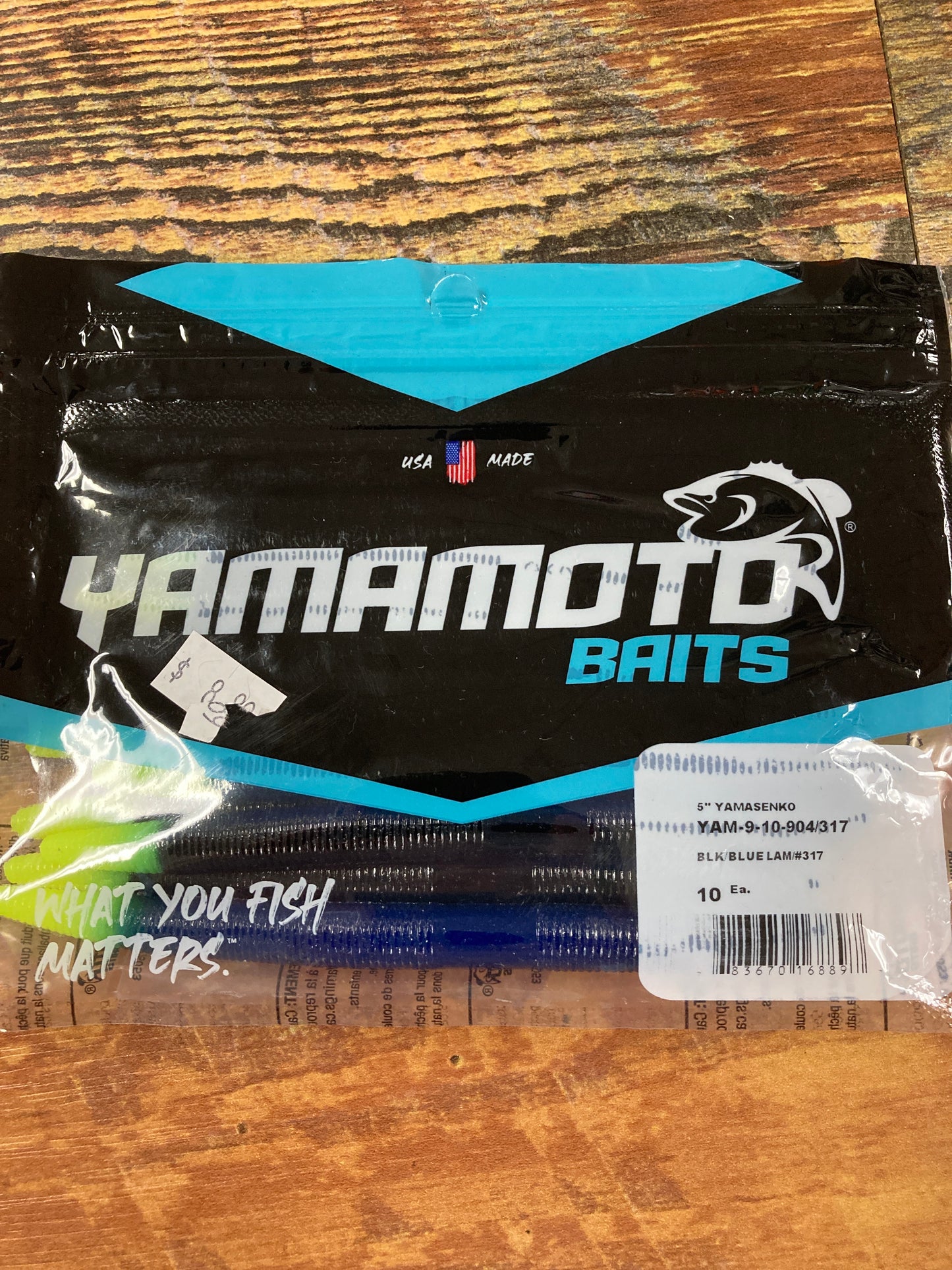 Yamamoto Senko 5” Black/Blue Laminate