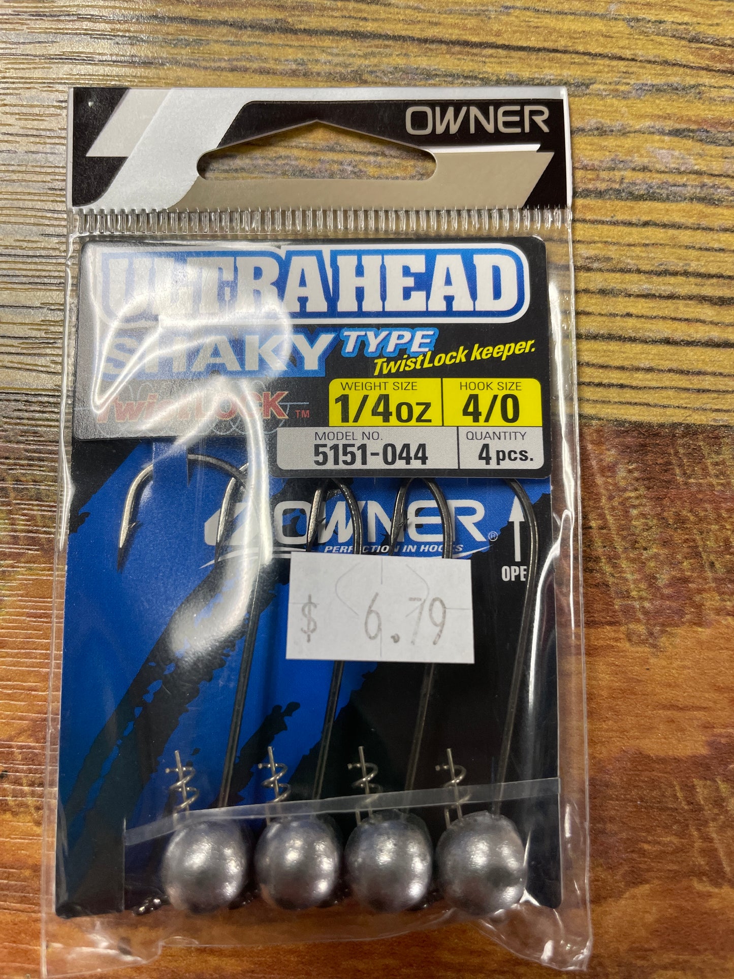 Owner Ultra Head Shaky Head - 1/4 oz. 4/0